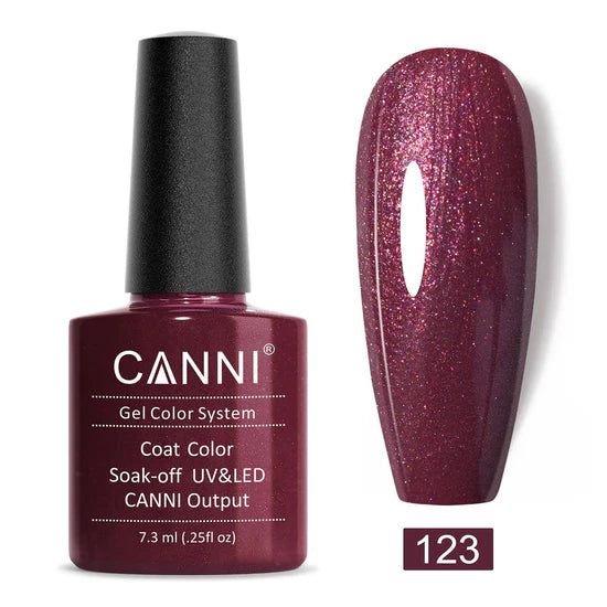Canni Gel Nail Varnish (Glitter Colours)