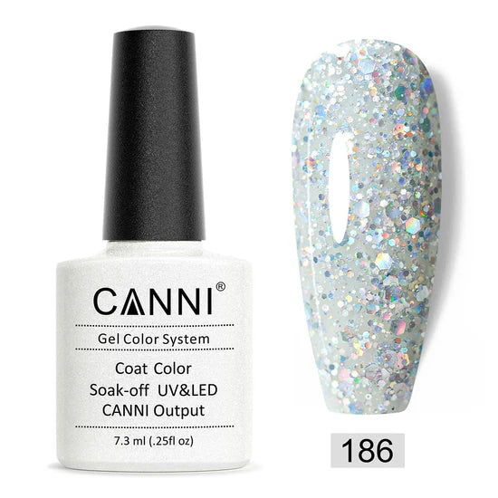 Canni Gel Nail Varnish (Glitter Colours)