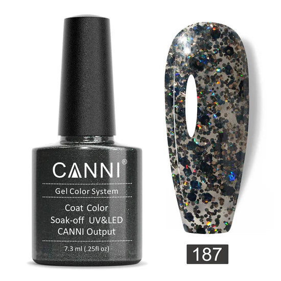 Canni Gel Nail Varnish (Glitter Colours)