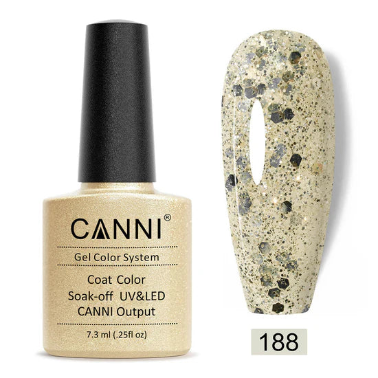 Canni Gel Nail Varnish (Glitter Colours)