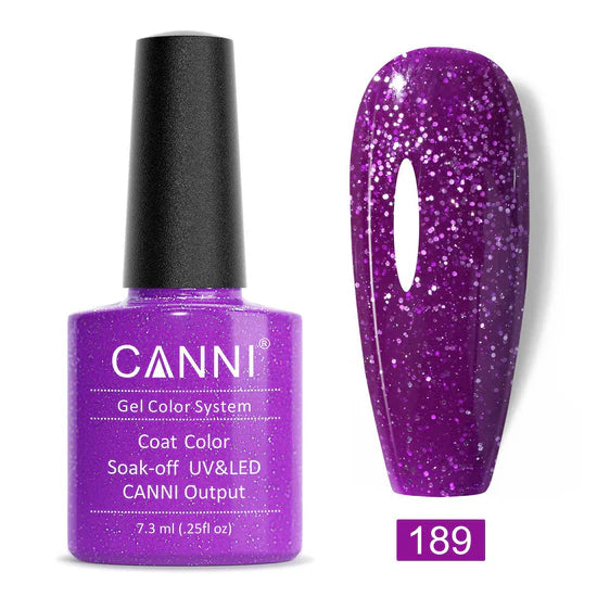 Canni Gel Nail Varnish (Glitter Colours)