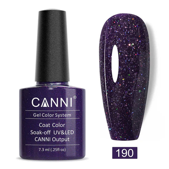 Canni Gel Nail Varnish (Glitter Colours)