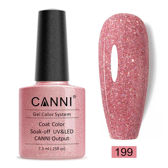 Canni Gel Nail Varnish (Glitter Colours)