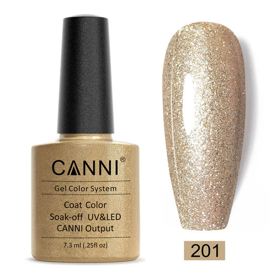 Canni Gel Nail Varnish (Glitter Colours)