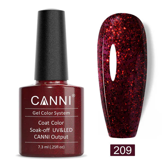 Canni Gel Nail Varnish (Glitter Colours)