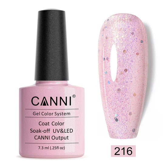 Canni Gel Nail Varnish (Glitter Colours)