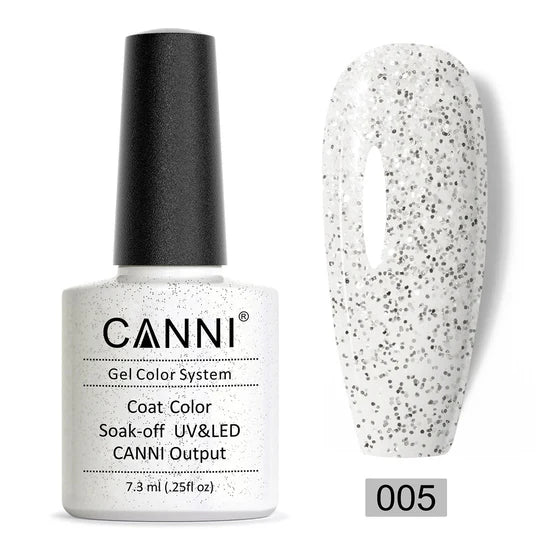 Canni Gel Nail Varnish (Glitter Colours)