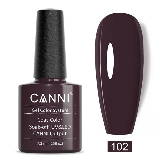 Canni Gel Nail Varnish (Nude and Brown)
