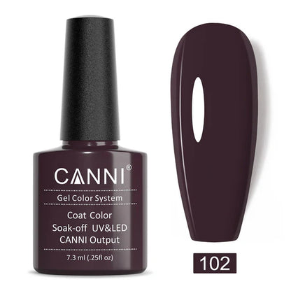 Canni Gel Nail Varnish (Nude and Brown)
