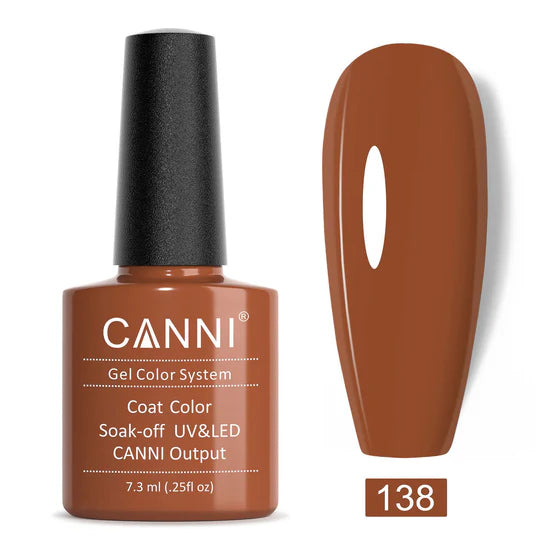 Canni Gel Nail Varnish (Nude and Brown)