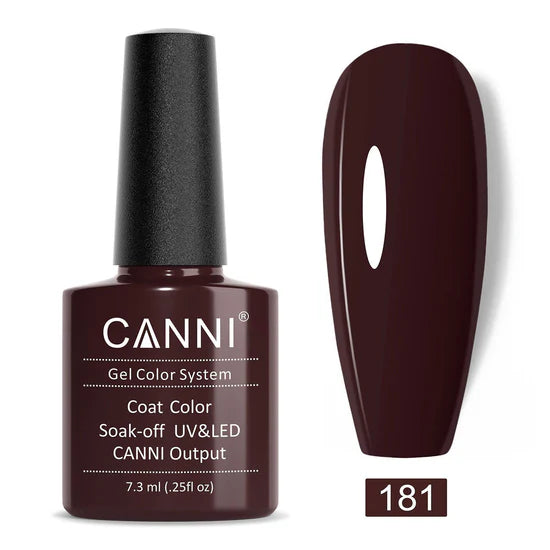 Canni Gel Nail Varnish (Nude and Brown)
