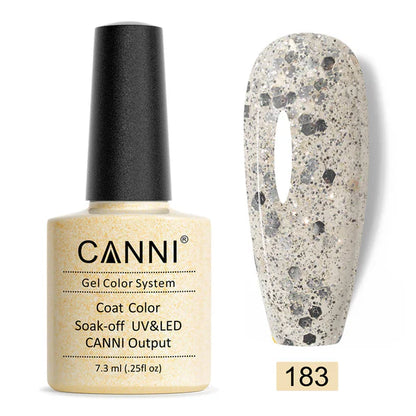 Canni Gel Nail Varnish (Glitter Colours)