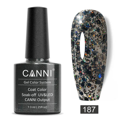 Canni Gel Nail Varnish (Glitter Colours)