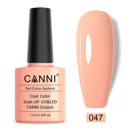 Canni Gel Nail Varnish (Nude and Brown)