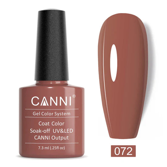 Canni Gel Nail Varnish (Nude and Brown)