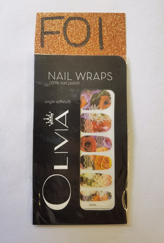 Nail Wraps (flower Designs)