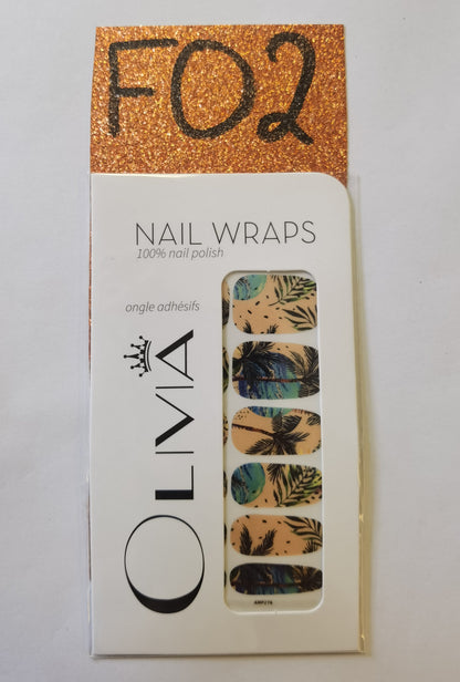 Nail Wraps (flower Designs)