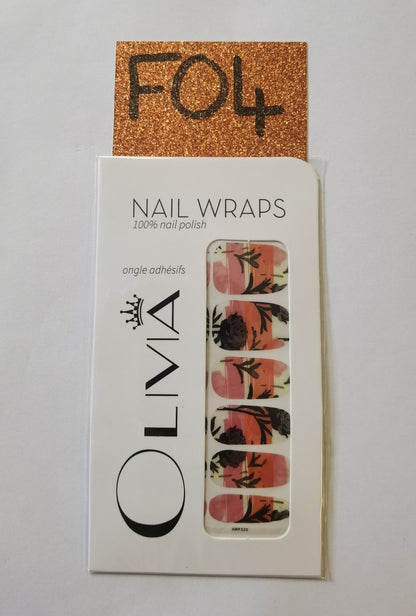 Nail Wraps (flower Designs)