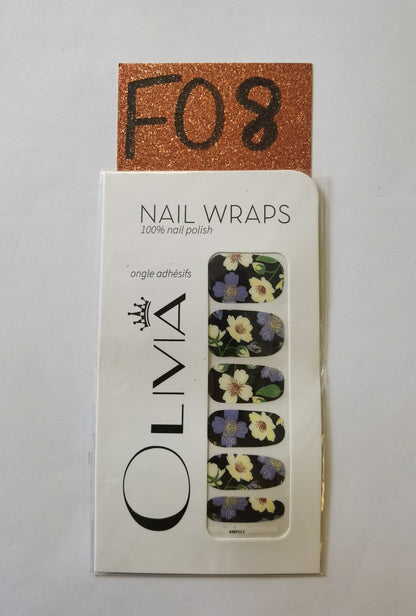 Nail Wraps (flower Designs)