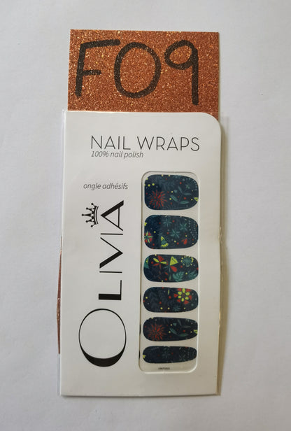 Nail Wraps (flower Designs)