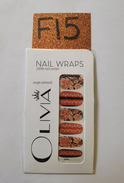 Nail Wraps (flower Designs)