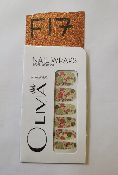 Nail Wraps (flower Designs)