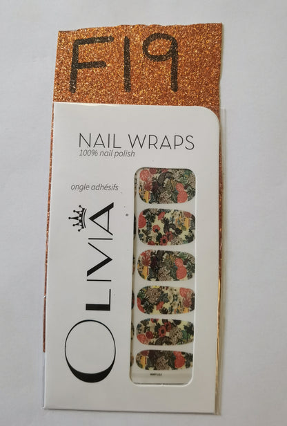 Nail Wraps (flower Designs)