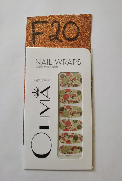 Nail Wraps (flower Designs)