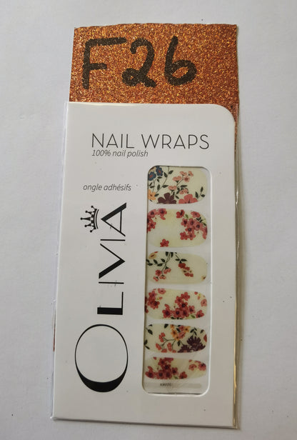 Nail Wraps (flower Designs)
