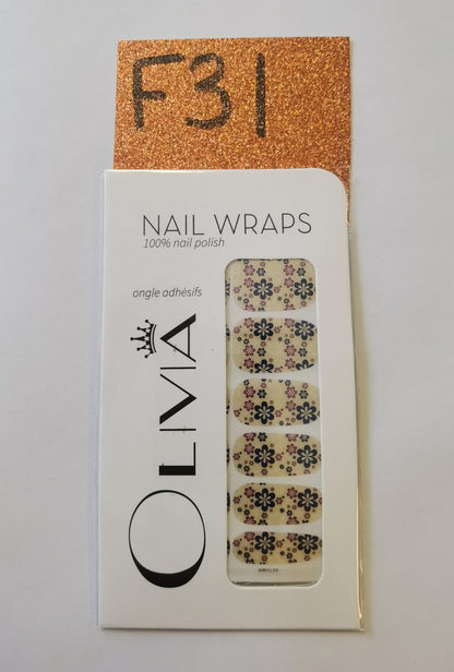 Nail Wraps (flower Designs)