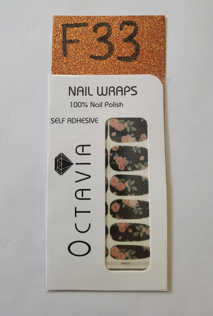 Nail Wraps (flower Designs)