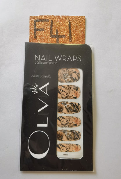 Nail Wraps (flower Designs)