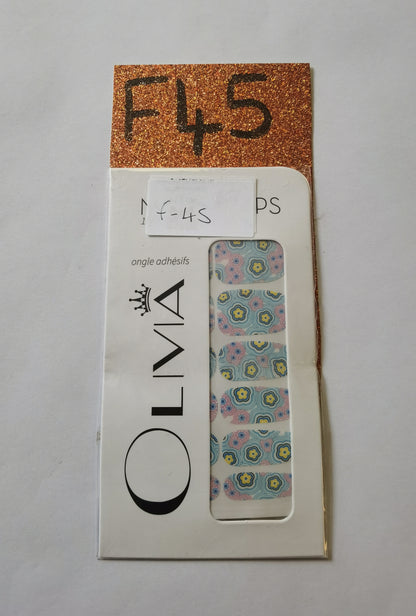 Nail Wraps (flower Designs)