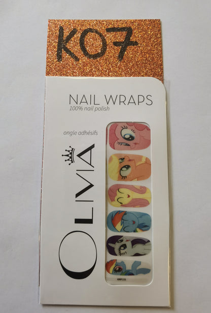 Nail Wraps (Kids Designs)
